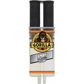 Gorilla Glue Clear Epoxy Syringe Bonds Steel, Aluminum, Wood, Ceramic, Tile, Pls
