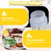 4 Packs 23oz Plastic Squeeze Condiment Bottles 3 Holes Seasoning