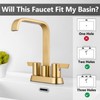 GBBNE Bathroom Faucet 4 Inch Centerset 3 Hole,Double Handle Faucet