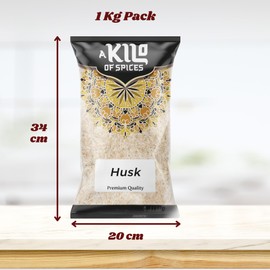 A Kilo of Spices | Psyllium Husk Powder - 500g | Natural Fibre Supplement | Ideal for Digestive Health, Keto, & Vegan Diets | Gluten-Free, Non-GMO | Ideal for Smoothies & Baking