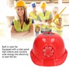 Hard Hat with Solar Fan Plastic Ventilated Safety Helmet Breathable