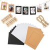 20 Pcs Paper Photo Frames, 4"x6" Kraft Paper Picture Frames