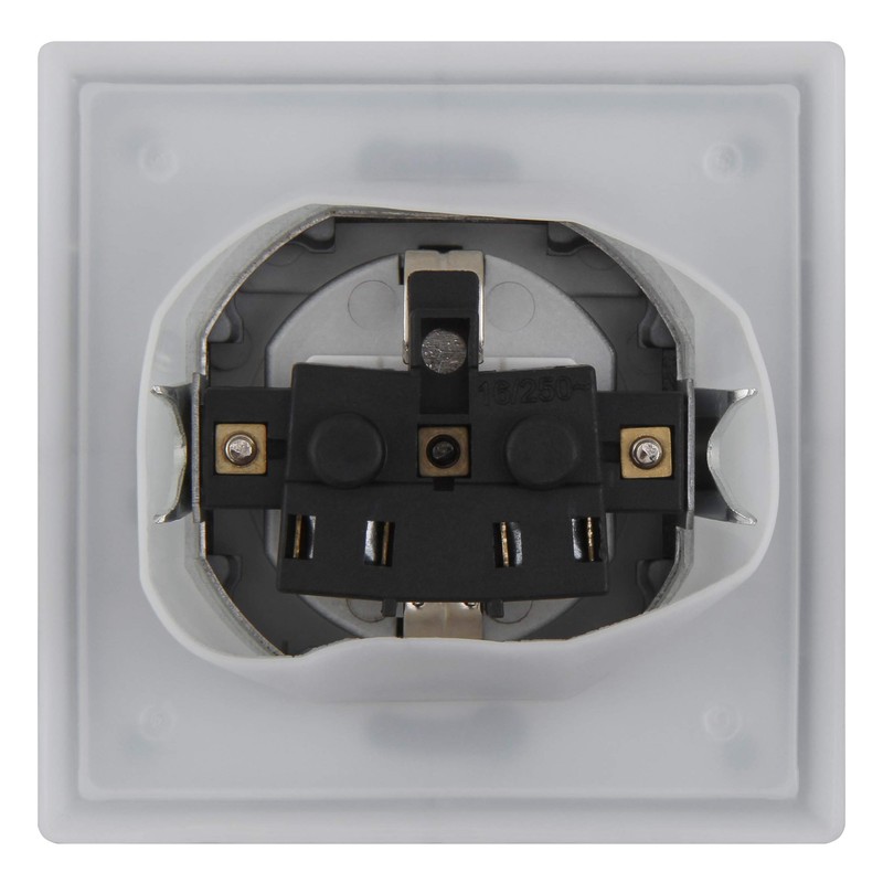 McPower Flair Protective Contact Socket, Pack of 2, Flush-Mounted IP44,