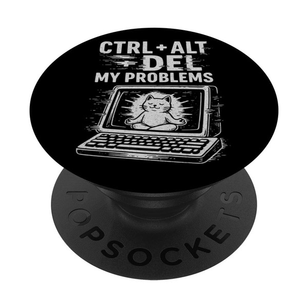 Strg Alt Del Meine Probleme Computer Retro Tech Humor PopSockets