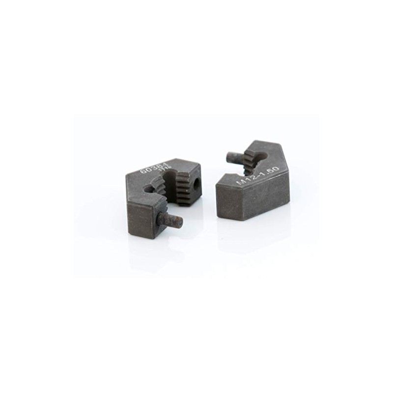 Steelman M12-1.50 Metric Split Die Thread Chaser, Indexing Pins, Steel,