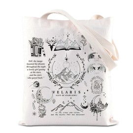 ACOTAR Merch Velaris City of Starlight Merch The Night Court Inspire Handbag Acotar Velaris Tote Bag (Velaris CA)