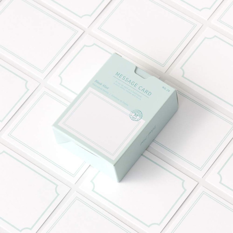 Monolike Message Blank mint Card - Mix 40 Mini Single