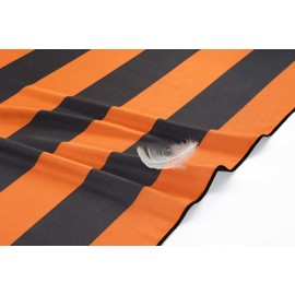 Fit-Flip Microfibre Beach towel - large beach towel - lightweight, compact and super absorbent - sand free quick dry towel, 100% recycled microfibre travel towel – darkgrey-orange stripes 200x90cm