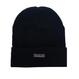 BANDIDOS Black Thermal Winter Beanie Hat for Mens and Womens. Unisex Running Outdoor Sport Winter Work Knit Hat Lightweight Skull Caps Beanie