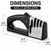 Ryerum Basics 4-in-1 Knife Sharpener with Non-Slip Base, Scissor Sharpener