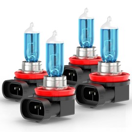 SYJIIP Compatible for Nissan Sentra Headlights 2013 2014 2015 2016 2017 2018 2019, H9 High Beam H11 Low Beam, Halogen Headlamp, 6000k White, 300% Brightness, 4-Pack