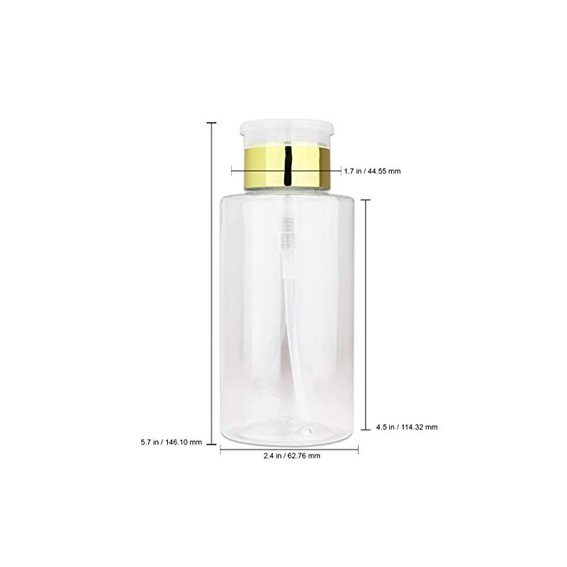 10oz Gold Push-Down Dispenser Bottle - 1 Bottle - Empty