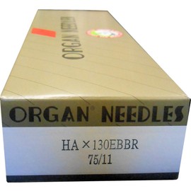 Organ HAx130EBBR Embroidery Machine Needles - Size 11/75-100 Needles