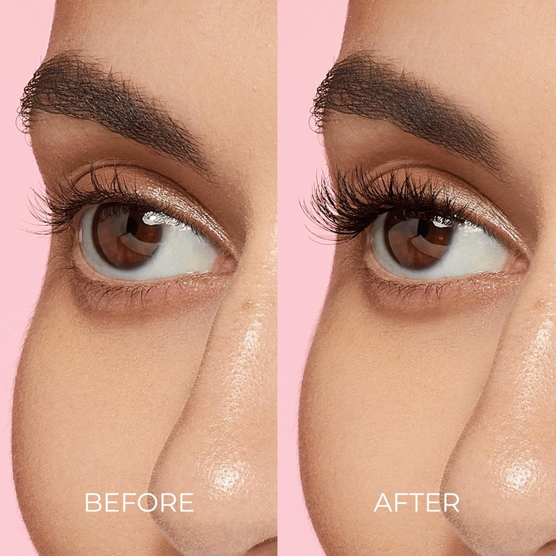 KISS imPRESS Falsies Press On Self Adhesive Eyelashes, 10mm-12mm Natural