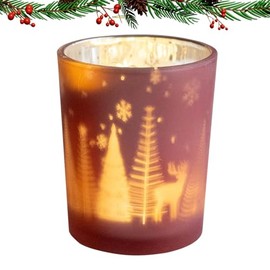 Candelero de decoración navideña, Candelero de Navidad,Vela Decorativa para Festivales | Decoraciones de Mesa Portavelas candelita, para centros de Mesa, decoración de Bodas