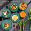 Wrova Wheat straw plates and bowls set of 16 -