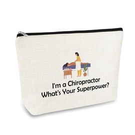Chiropractor Graduation Gifts for Therapists Women Thank You Therapist Gifts for Chiropractors Retirement Birthday Gifts for Chiropractor Cosmetic Gift Bag for Physical Therapist Makeup Cosmetic Case