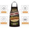 BGBDEIA Best Hot Dogs Here Apron Adjustable Neck Bib Apron