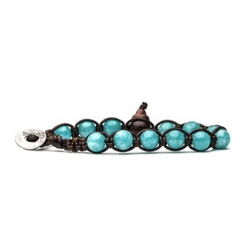 Tamashii - Original Tibetan Bracelet with Aquatic Green Jade Natural Stones, ['Jade'], Jade
