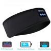 Bluetooth Sports Headband Wireless Sleep Headphones Exercise Music Headband Black