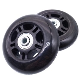 2Set OD 80mm Luggage Suitcase Replacement Wheels Axles Repair Wrench