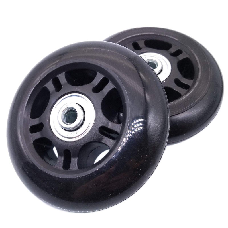 2Set OD 80mm Luggage Suitcase Replacement Wheels Axles Repair Wrench