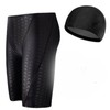 Swimming Equipment Breathable Elastic Swimming Trunks Hat Nose Clip Earplug