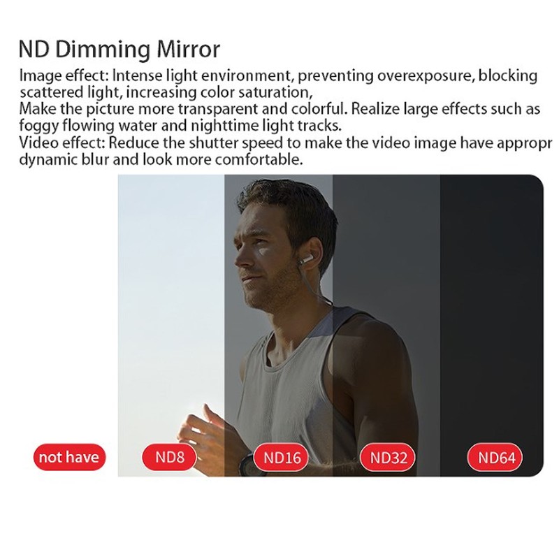 Adjustable ND Filter for Osmo Pocket 3 Neutral Density Camera