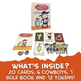Joking Hazard Texas Hold It Card Game - Wild West Bathroom Card Game by Cyanide & Happiness - Push Your Luck Party Game for 2-6 Players | Hilarious Fun for Game Night