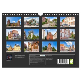 Aschaffenburg Impressions (Wall Calendar 2026 DIN A4 Landscape), CALVENDO Monthly Calendar