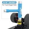 Zeato All-In-One Skate Tools Multi-function Portable Skateboard T Tool Accessory