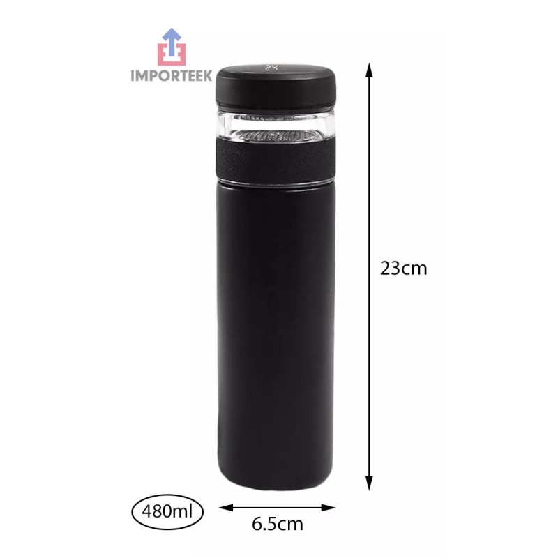 Importeek 10pz Termo Digital Lector Temperatura Acero Filtro Te 480ml