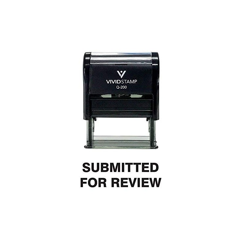 SUBMITTED FOR REVIEW Self Inking Rubber Stamp (Black Ink) -