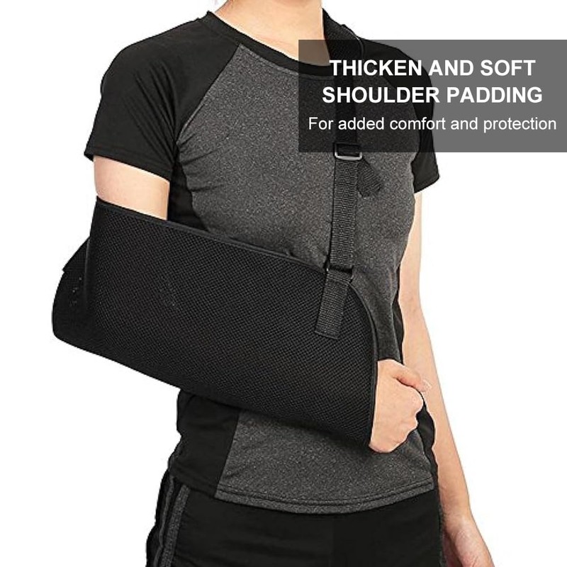 Arm Sling Shoulder, Adjustable Arm Loop with Breathable Mesh, Arm