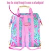 Lilly Pulitzer Insulted Backpack Cooler Large Capacity, Pink/Blue Portable Soft