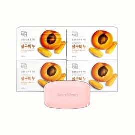 Apricot soap 100g 4 packs Natural soap Fruit scent Handmade Skin care Shower supplies Moisturizing product Cash on delivery or payment upon order / 살구비누 100g 4개입 천연 비누 과일 향기 핸드 메이드 피부관리 샤워 용품 보습 제품 착불 또는 주문시 결제