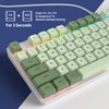 Owpkeenthy Full Size Green Mechanical Gaming Keyboard with Number Pad,