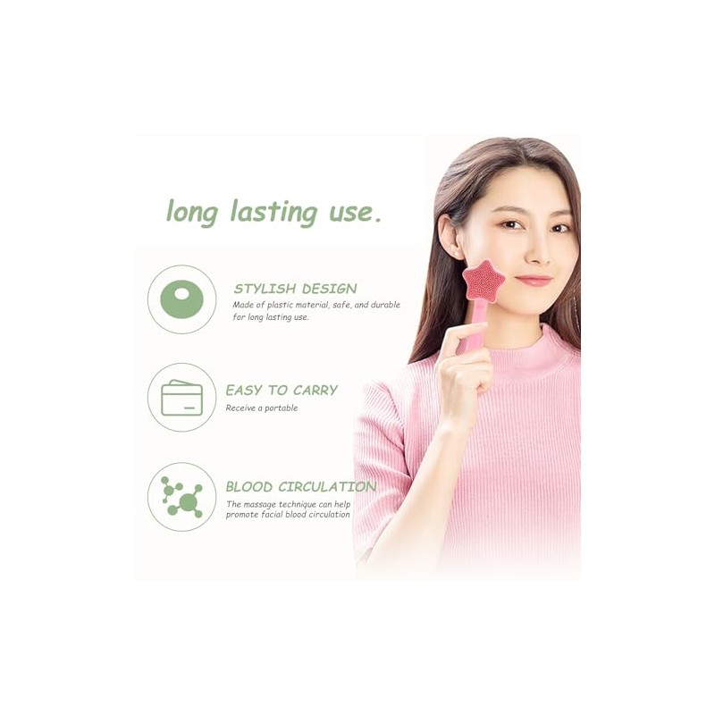 CATIEBYE - Cepillo Facial Manual de Limpieza y Masaje para