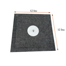 Fireplace Flue Plug, 12" Square Stopper for Fireplace& Wood Stove. Premium Fireplace Draft Stopper Made of 3 Layers Felt. (12 * 12 Inc)