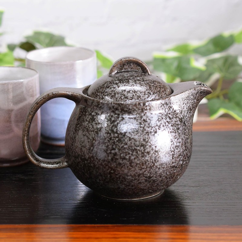 Teapot Stylish Kyuyaki Teapot Pot Leaf Pattern Ceramic Japanese Dinnerware