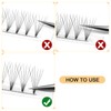 QUEWEL Premade Lash Fans, 6D Premade Fans Eyelash Extensions 0.07mm