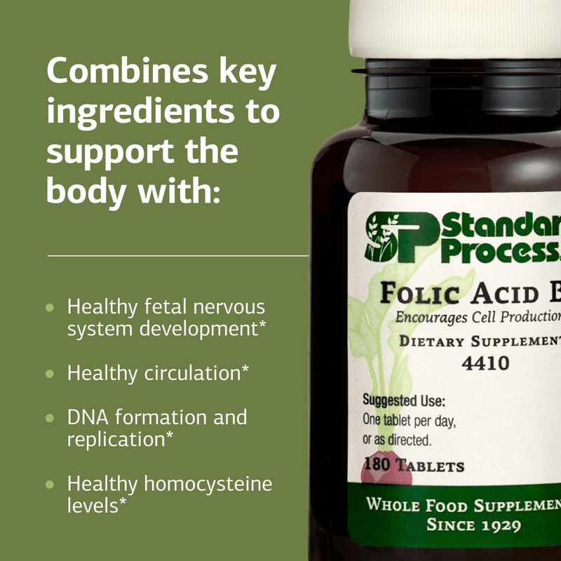 Standard Process Inc. Folic Acid B12-180 Tablets