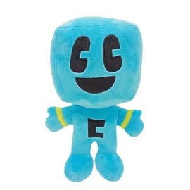 eamve 28CM Craftee Plush Toy,Cute Craftee Plush Figures,Soft Craftee Stuffed Animal Toy,Cartoon Blue Block Plushies Plush Doll,Soft Craftee Plush Pillow Cushion for Fans and Kids Birthday Gift