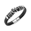 ROAL | Pulsera de piel con acero inóxidable con diseño