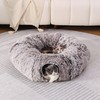 RYpetmia Plush Cat Tunnel Bed for Indoor Cats with Soft