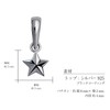 Laracristy sv925 Charm Stella Star Women's Men's Silver Pendant Necklace,