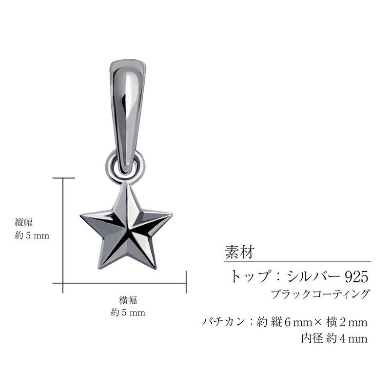 Laracristy sv925 Charm Stella Star Women's Men's Silver Pendant Necklace,