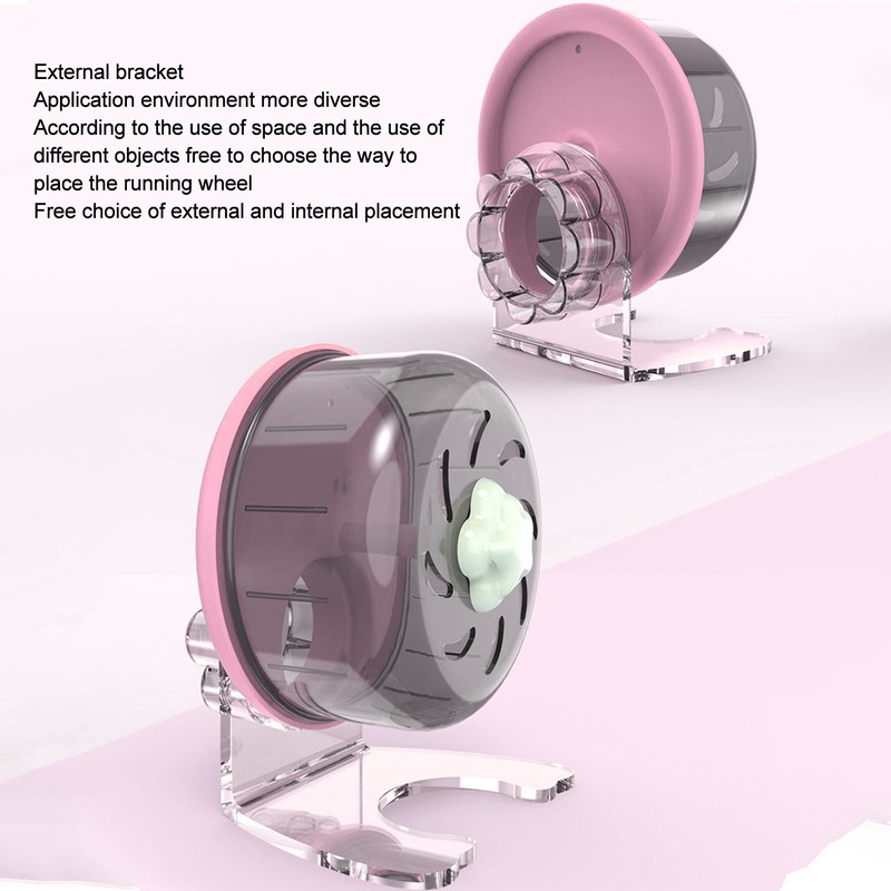 Silent Hamster Exercise Wheel Detachable Prevent Slip Quiet Hamster Running