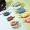 HARFINGTON 2Pcs Double Car Key Fob Case Leather RFID Smart