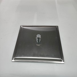 KES SUS304 Stainless Steel Large Square Wall-Mounted Distribution Panel, 12-Inch, Ultra-Thin Design, Brushed Finish, J211S12F18-BS